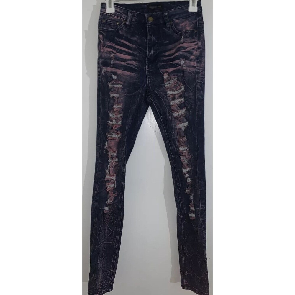 American Bazi Jeans Distressed Acid Washed Ripped Women Size 3
